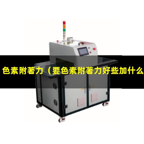 色素附著力
