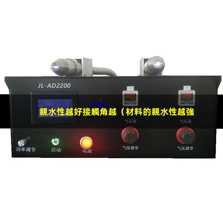 親水性越好接觸角越